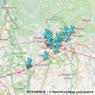 Mappa Via Aldo Moro, 24048 Treviolo BG, Italia (4.94467)