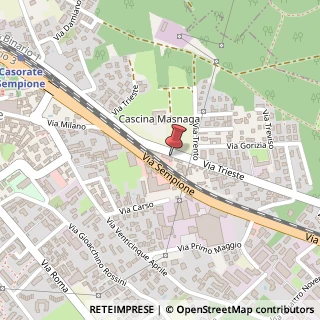 Mappa Via Trieste, 6/8, 21011 Casorate Sempione, Varese (Lombardia)