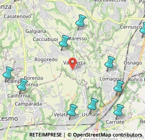 Mappa Via S. Carlo, 23880 Casatenovo LC, Italia (3.025)