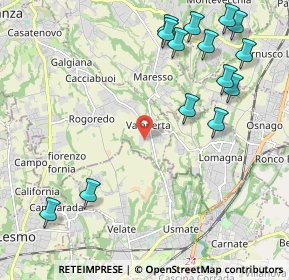 Mappa Via San Carlo, 23880 Casatenovo LC, Italia (2.61571)