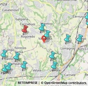 Mappa Via San Carlo, 23880 Casatenovo LC, Italia (2.88733)