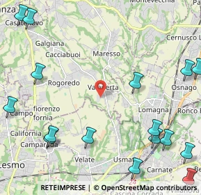Mappa Via San Carlo, 23880 Casatenovo LC, Italia (3.22882)