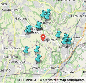 Mappa Via S. Carlo, 23880 Casatenovo LC, Italia (1.7155)