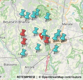 Mappa Via S. Carlo, 23880 Casatenovo LC, Italia (3.20556)