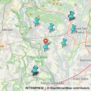 Mappa Via Felice Beretta, 24030 Medolago BG, Italia (5.02083)
