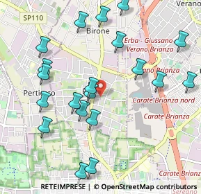 Mappa Via Zara, 20833 Giussano MB, Italia (1.122)
