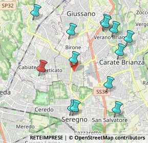 Mappa Via Zara, 20833 Giussano MB, Italia (2.32846)