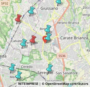 Mappa Via Zara, 20833 Giussano MB, Italia (2.74)