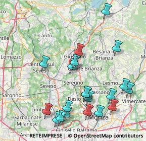 Mappa Via Zara, 20833 Giussano MB, Italia (9.086)