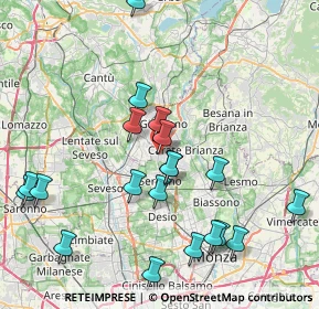 Mappa Via Zara, 20833 Giussano MB, Italia (8.759)