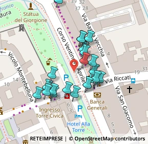 Mappa Corso 29 Aprile, 31033 Castelfranco Veneto TV, Italia (0.03333)