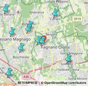 Mappa Via Edmondo de Amicis, 21054 Fagnano Olona VA, Italia (2.46818)