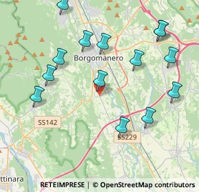 Mappa Via San Lorenzo, 28060 Cureggio NO, Italia (4.45357)