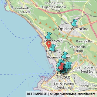 Mappa Erta dei Pruni, 34136 Trieste TS, Italia (2.175)