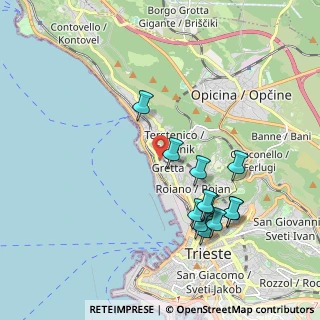 Mappa Erta dei Pruni, 34136 Trieste TS, Italia (1.94583)