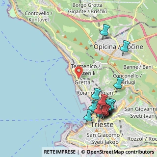 Mappa Erta dei Pruni, 34136 Trieste TS, Italia (2.424)