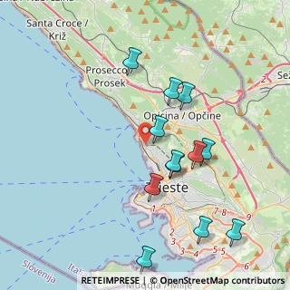 Mappa Erta dei Pruni, 34136 Trieste TS, Italia (3.9575)