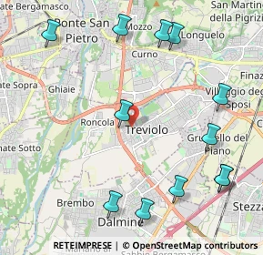 Mappa Via San Biagio, 24048 Treviolo BG, Italia (2.56333)