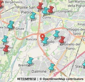 Mappa Via San Biagio, 24048 Treviolo BG, Italia (2.95647)