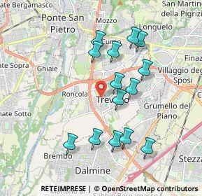 Mappa Via San Biagio, 24048 Treviolo BG, Italia (1.75643)