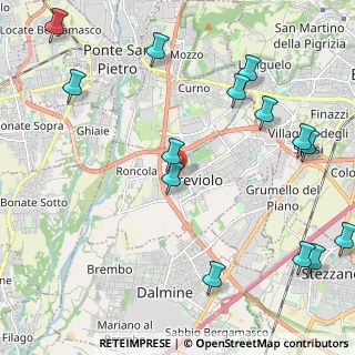 Mappa Via San Biagio, 24048 Treviolo BG, Italia (2.79214)