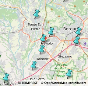 Mappa Via San Biagio, 24048 Treviolo BG, Italia (5.66667)