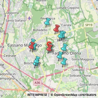 Mappa Via B. Brecht, 21054 Fagnano Olona VA, Italia (1.41357)