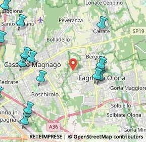 Mappa Via B. Brecht, 21054 Fagnano Olona VA, Italia (2.9375)