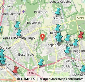 Mappa Via B. Brecht, 21054 Fagnano Olona VA, Italia (3.047)