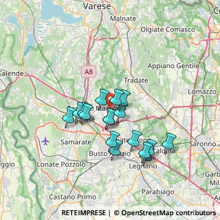 Mappa Via B. Brecht, 21054 Fagnano Olona VA, Italia (5.78529)