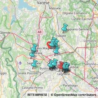 Mappa Via B. Brecht, 21054 Fagnano Olona VA, Italia (7.0115)