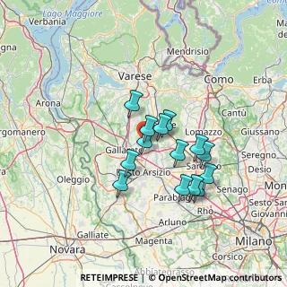 Mappa Via B. Brecht, 21054 Fagnano Olona VA, Italia (10.75714)