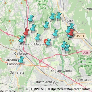 Mappa Via B. Brecht, 21054 Fagnano Olona VA, Italia (3.96579)