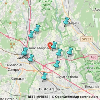 Mappa Via B. Brecht, 21054 Fagnano Olona VA, Italia (3.72)