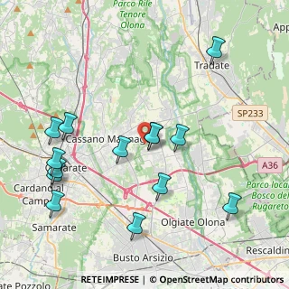 Mappa Via B. Brecht, 21054 Fagnano Olona VA, Italia (4.45786)