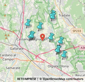 Mappa Via B. Brecht, 21054 Fagnano Olona VA, Italia (3.17364)