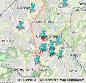 Mappa Via Firenze, 20841 Carate Brianza MB, Italia (1.69667)