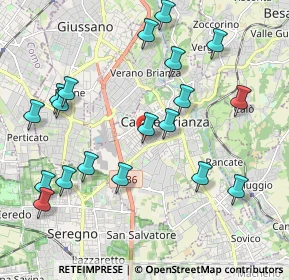 Mappa Via Firenze, 20841 Carate Brianza MB, Italia (2.23842)