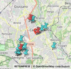 Mappa Via Firenze, 20841 Carate Brianza MB, Italia (1.96)