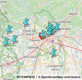 Mappa Via per Grumello, 24127 Bergamo BG, Italia (6.71545)