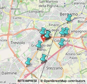 Mappa Via per Grumello, 24127 Bergamo BG, Italia (1.37667)