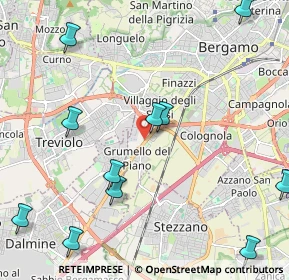 Mappa Via per Grumello, 24127 Bergamo BG, Italia (2.70818)