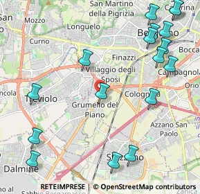 Mappa Via per Grumello, 24127 Bergamo BG, Italia (2.77412)