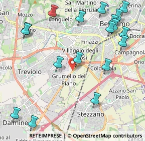 Mappa Via per Grumello, 24127 Bergamo BG, Italia (2.72667)