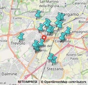 Mappa Via per Grumello, 24127 Bergamo BG, Italia (1.495)