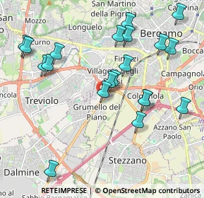 Mappa Via per Grumello, 24127 Bergamo BG, Italia (2.1775)