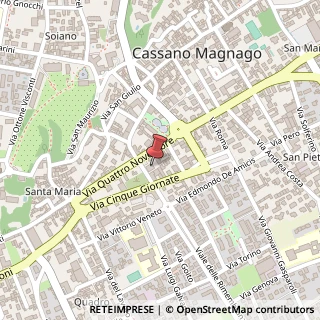 Mappa Via Giuseppe Mazzini, 21, 21012 Cassano Magnago, Varese (Lombardia)