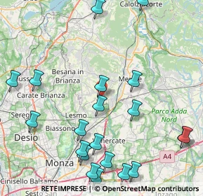 Mappa Via Ticino, 23880 Casatenovo LC, Italia (10.508)