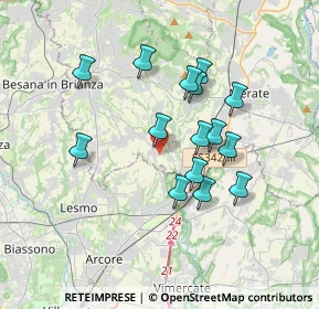 Mappa Via Ticino, 23880 Casatenovo LC, Italia (3.096)