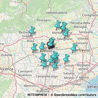 Mappa Via Riccati, 31033 Castelfranco Veneto TV, Italia (9.8355)